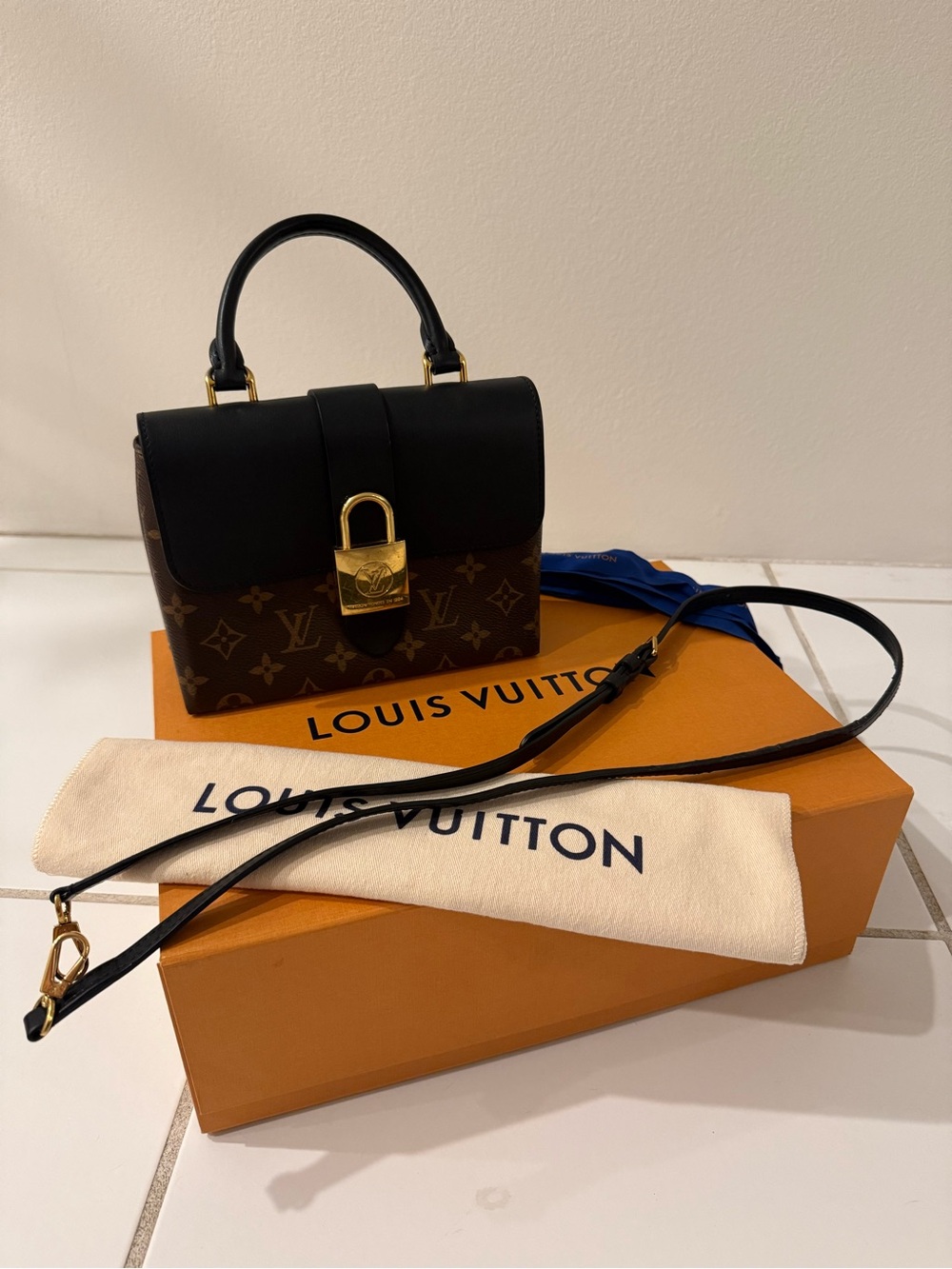 LOUIS VUITTON Locky BB Monogram Noir - 💯 AUTHENTIC